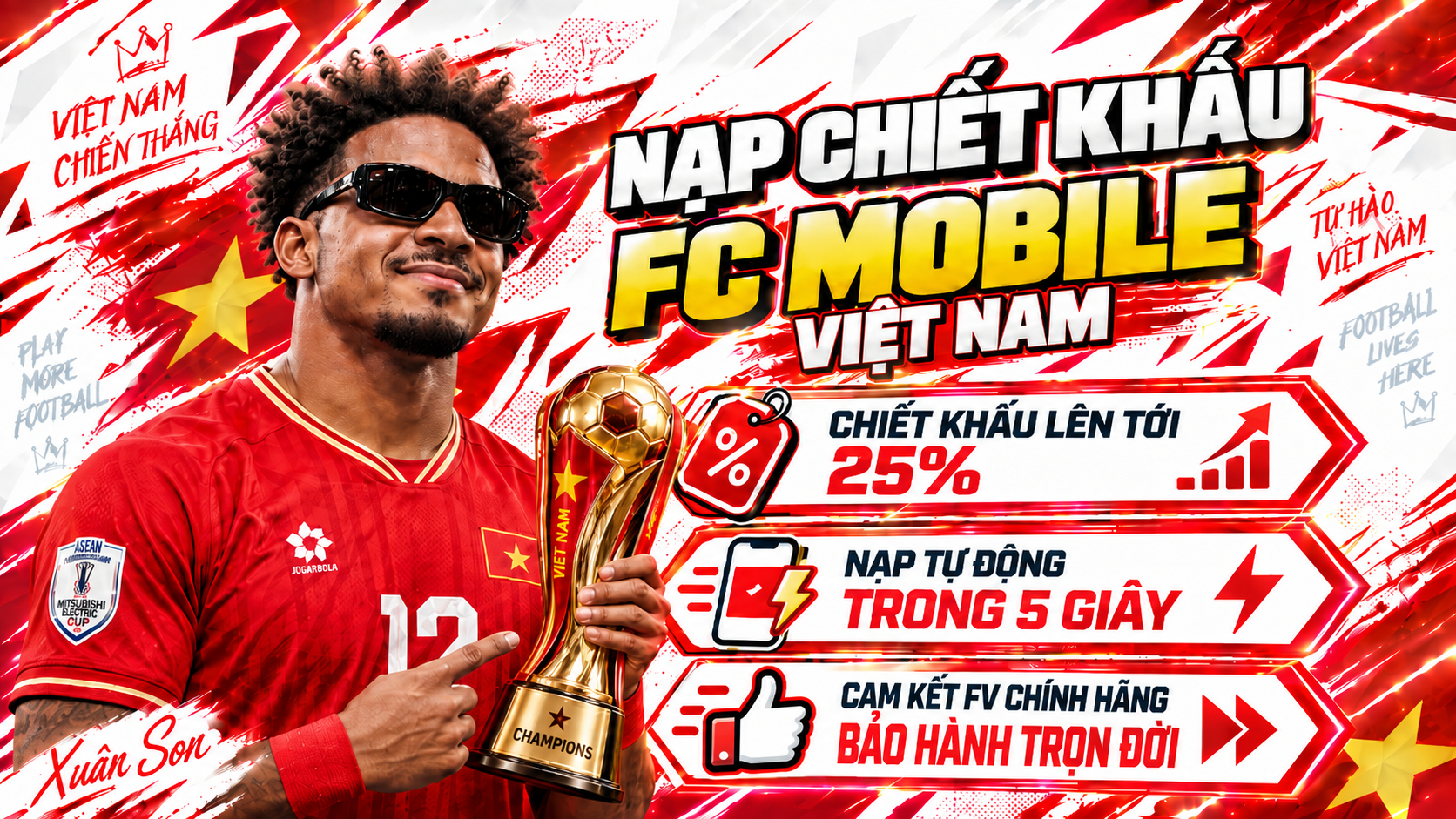 🇻🇳 Nạp Fc Mobile Việt Nam [ Chiết Khấu Tự Động ] + [ Chỉ Acc Facebook, Apple ID, Google ]